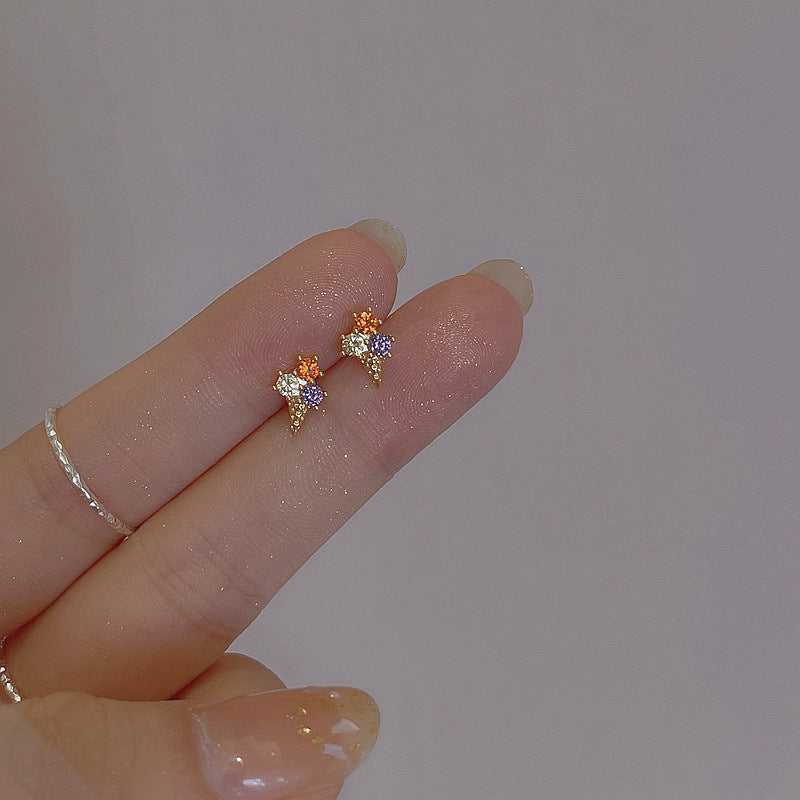 Dainty Crystal Stud Earrings