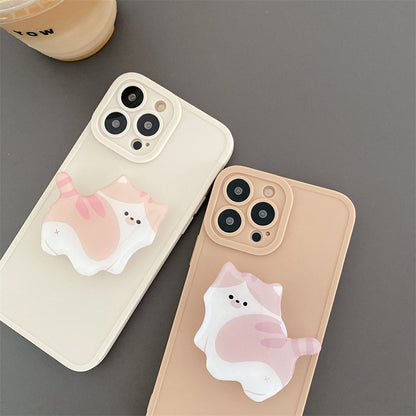 Cute Cat Stand Phone Case