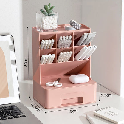 Pen Holder Desk Storage Box