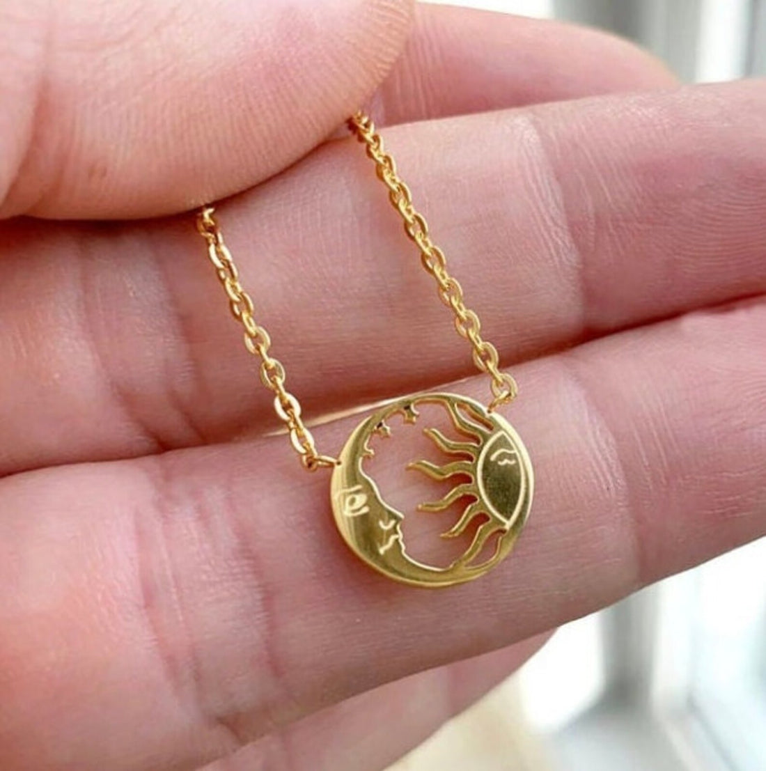 Tarot Sun Moon Necklace