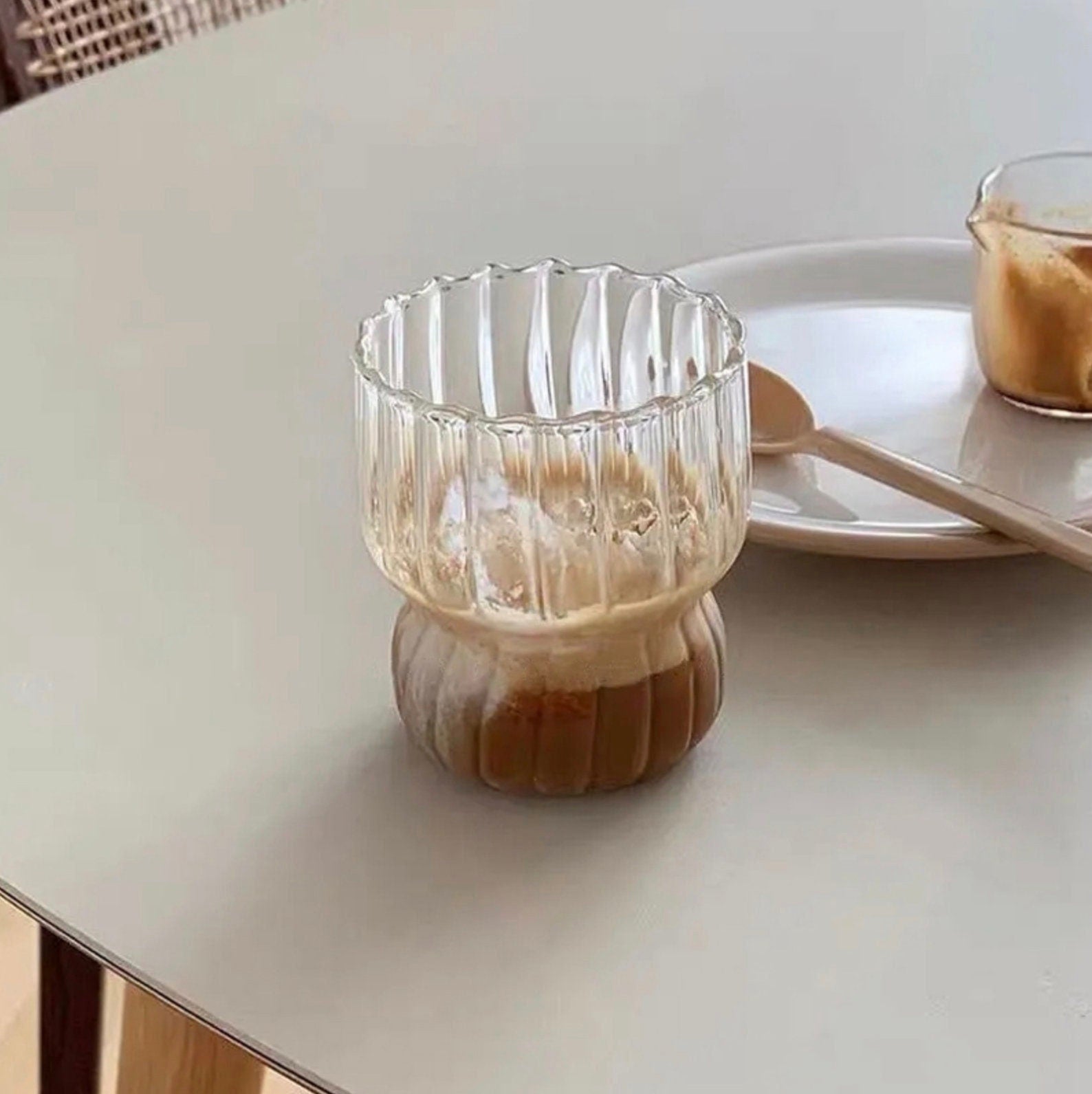 Retro Glass Coffee Cups