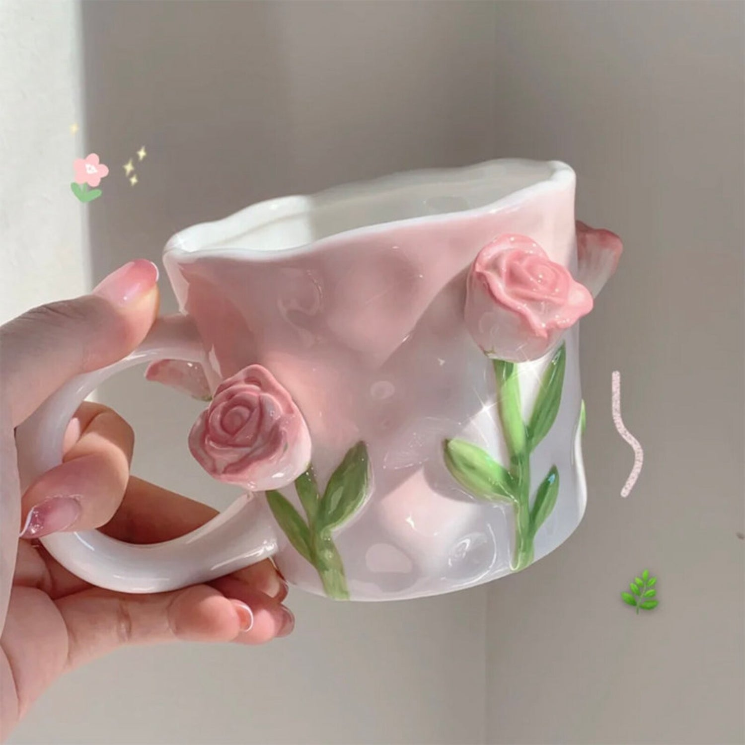 Floral Ceramic Mugs