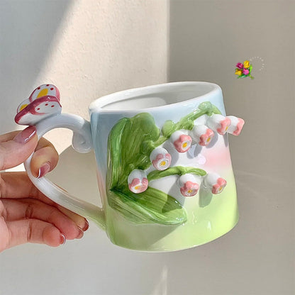 Floral Ceramic Mugs