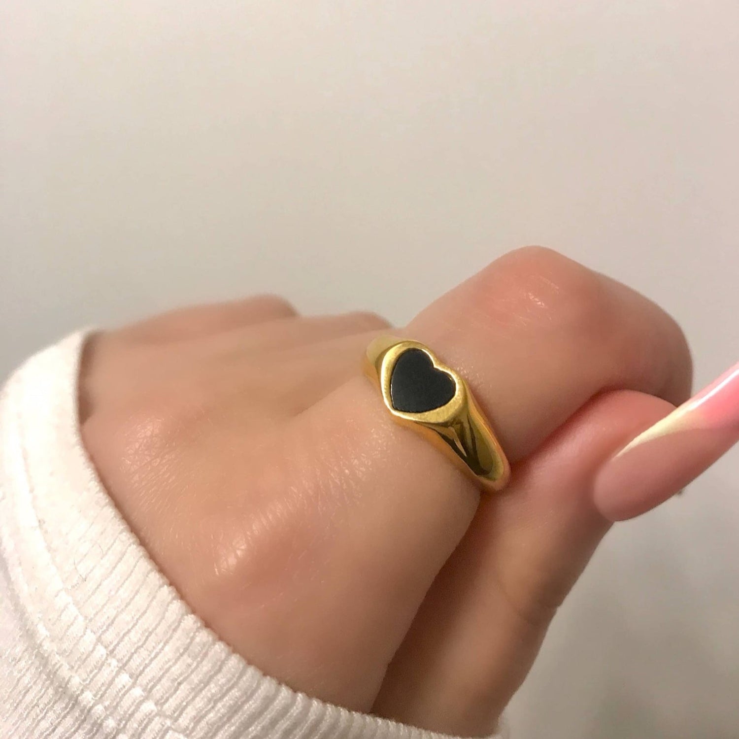 Black Heart Rings