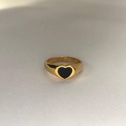 Black Heart Rings