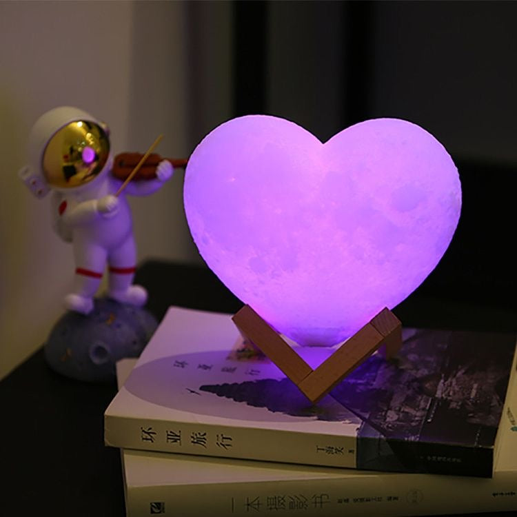 Heart-Shaped Moon Light