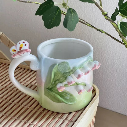 Floral Ceramic Mugs