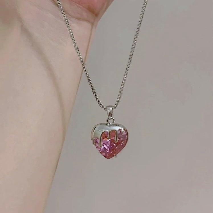 Dripping Heart Necklace