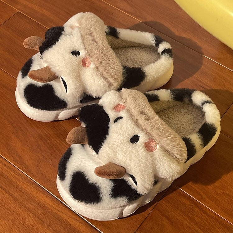 Cow Cotton Slippers