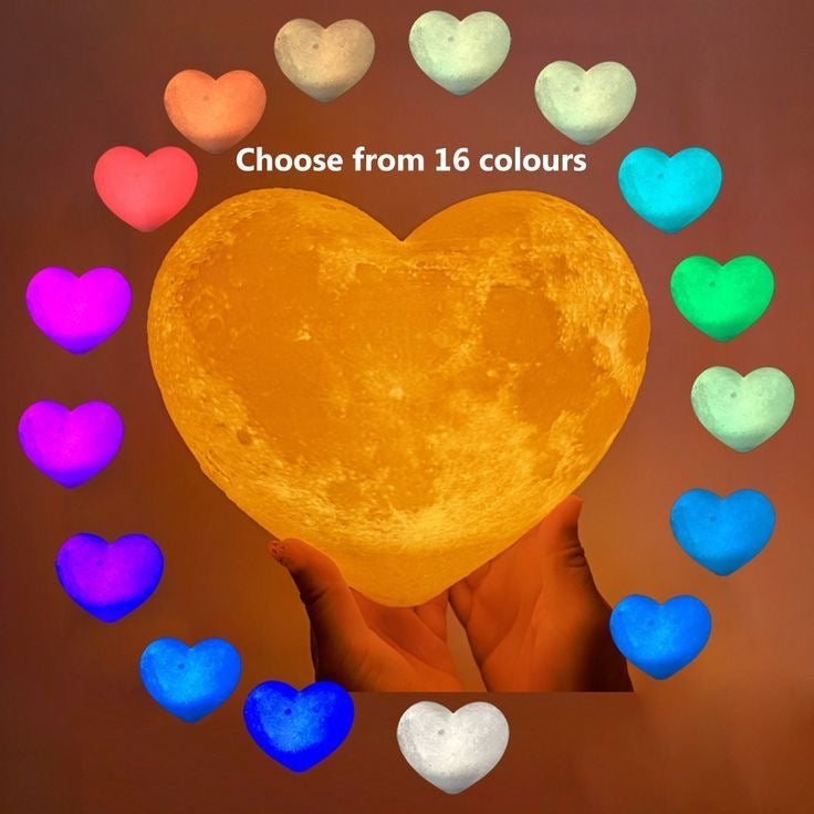 Heart-Shaped Moon Light