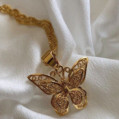 Golden Butterfly Necklace