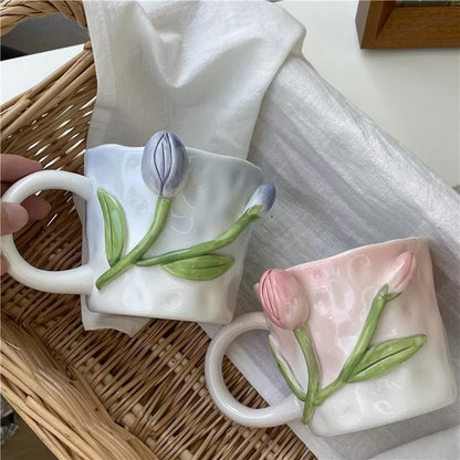 Floral Ceramic Mugs