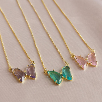 Crystal Butterfly Necklace