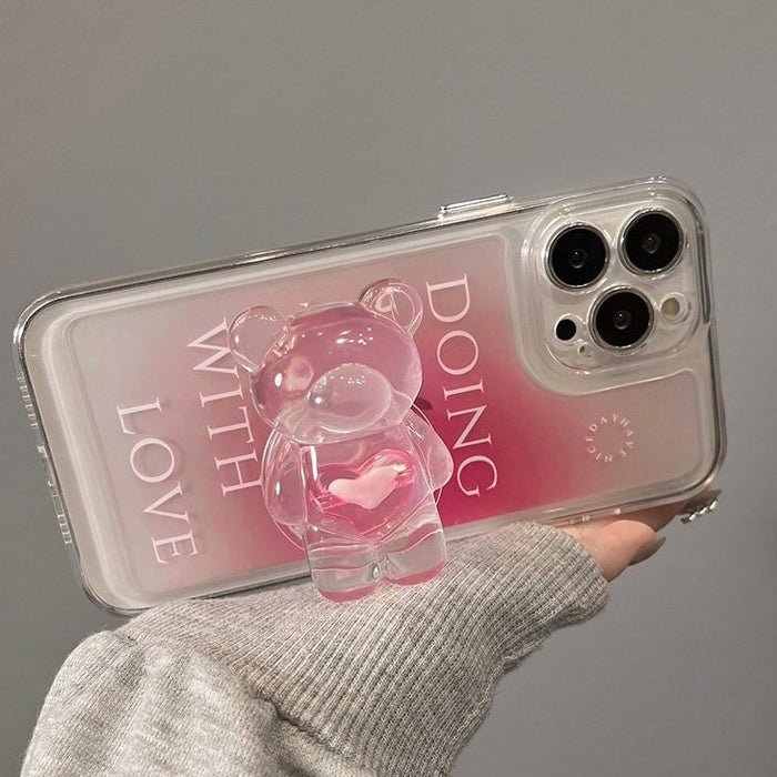 Gradient Bear Phone Case