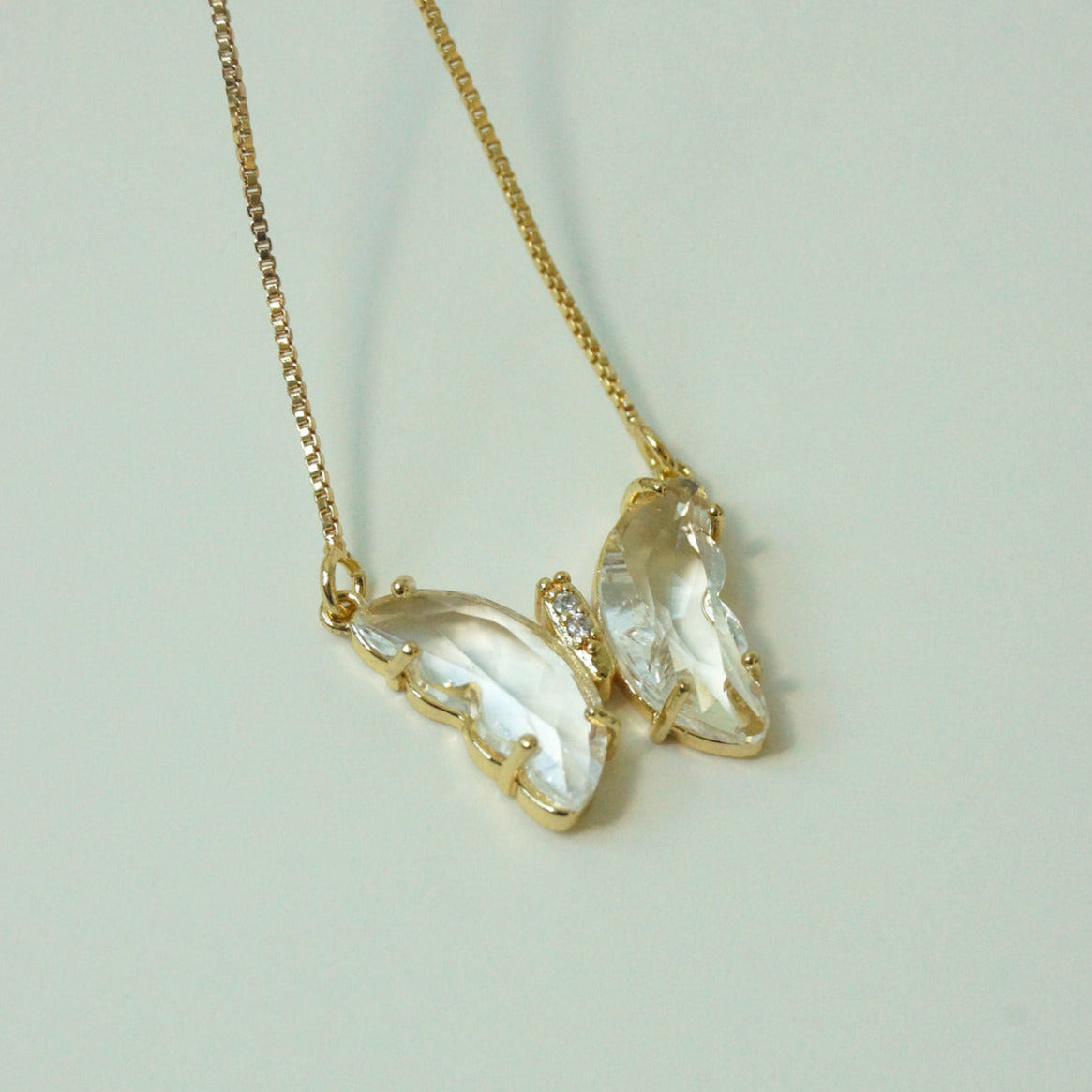 Crystal Butterfly Necklace