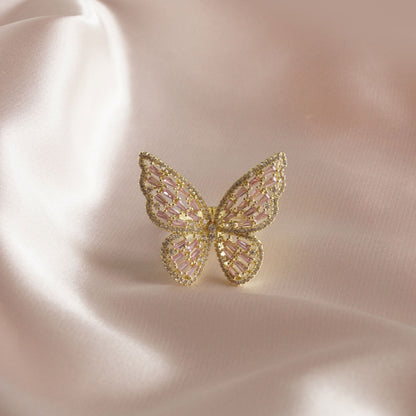 Butterfly Diamond Ring