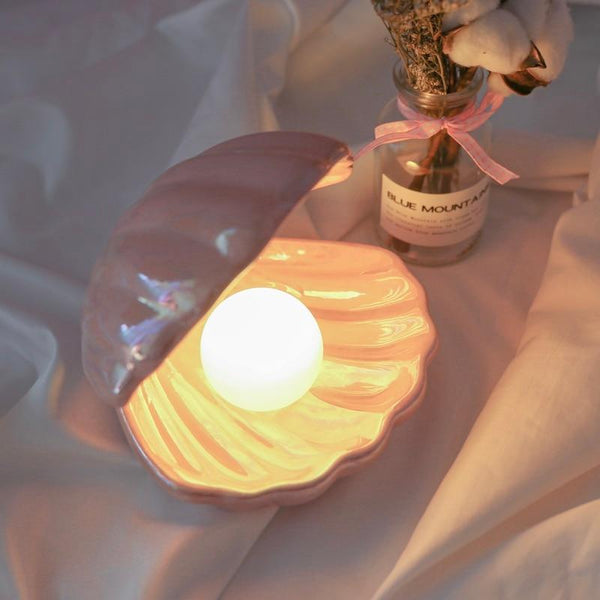 Shell and Pearl Lamp