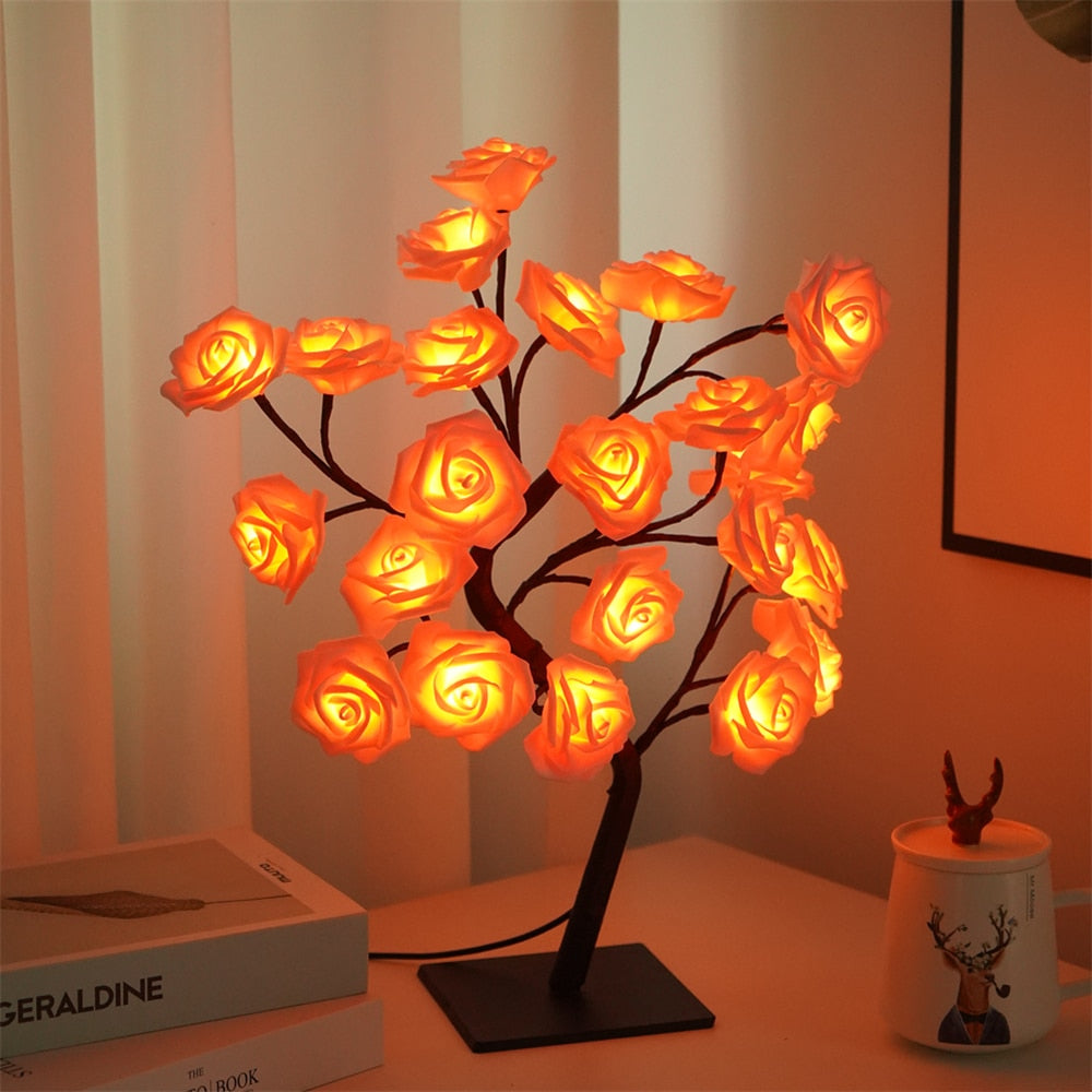 Rose Flower Tree Lamp